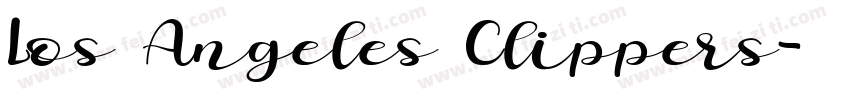 Los Angeles Clippers字体转换